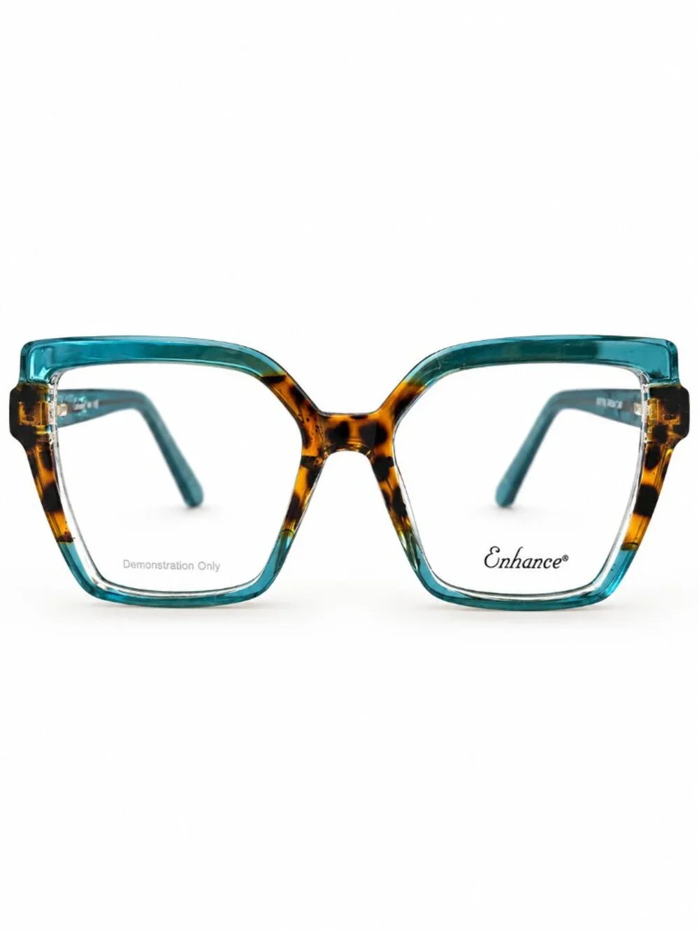 Enhance EN4441 Green/Tortoise 55-17-150 Eyeglass Frames